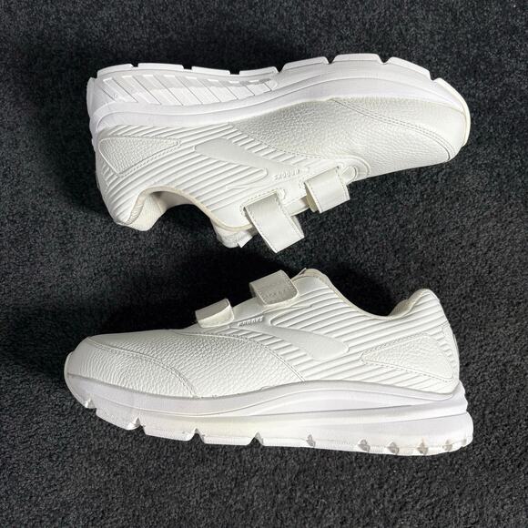Brooks Men's White Addiction Walker Shoes V-Strap Wide - Size 9 2E - New w/o Box - Picture 4 of 9